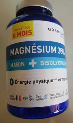 Magnésium marin 360mg + Bisglycinate