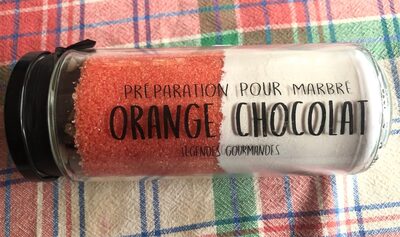 Préparation pour marbré orange chocolat