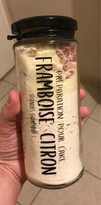 Preparation cake framboise/citron