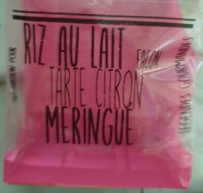 Riz au lait - façon tarte aux citrons meringué