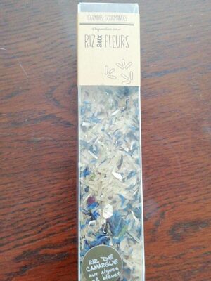Riz de camargue aux algues et bleuet front packaging