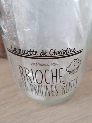 Préparation pour Brioche aux pralines roses