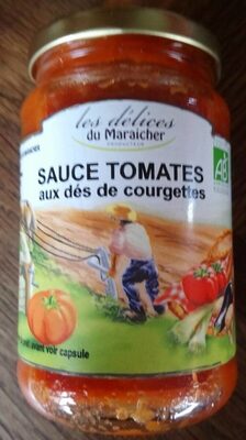 Sauce tomate aux des de courgettes