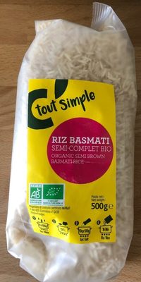 Riz basmati semi-complet bio