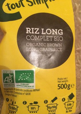 Riz long complet