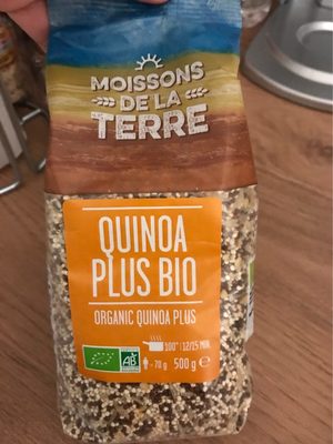 Quinoa plus bio front packaging