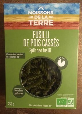 Fusilli de pois cassés