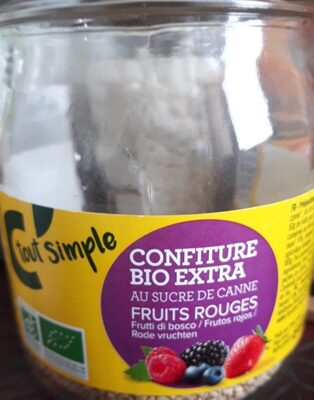 Confiture Bio extra fruits rouges