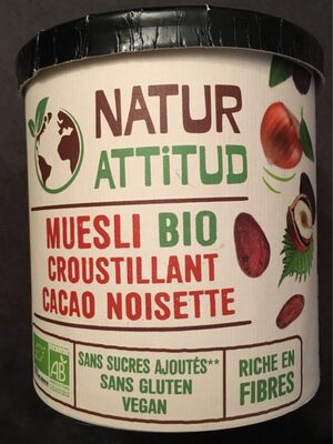 Muesli bio croustillant cacao noisette