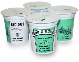 Yaourt fermier au bifidus Origine France. front packaging