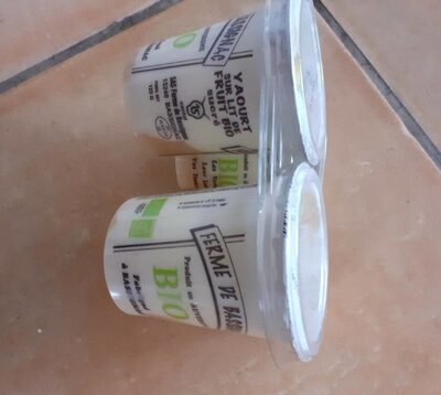 Yaourt bio banane front packaging