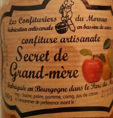 Confiture secret de Grand-mère