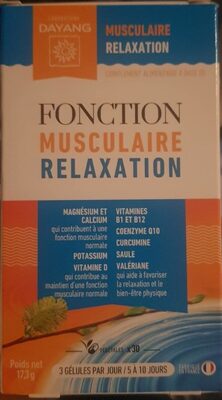 Dayang Fonction Musculaire Relaxation 30 Gélules Végétales