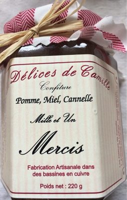 Confiture pomme miel cannelle