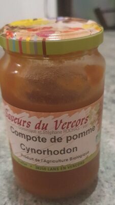 Compote de pomme cynorhodon front packaging