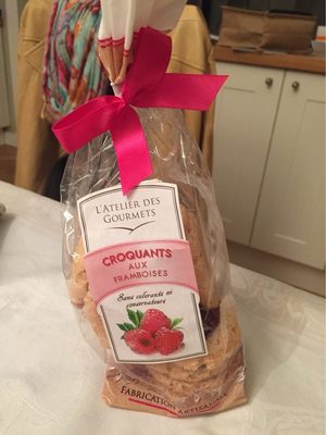 Croquants aux framboises