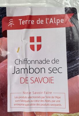 Chiffonade de jambon sec de savoie front packaging
