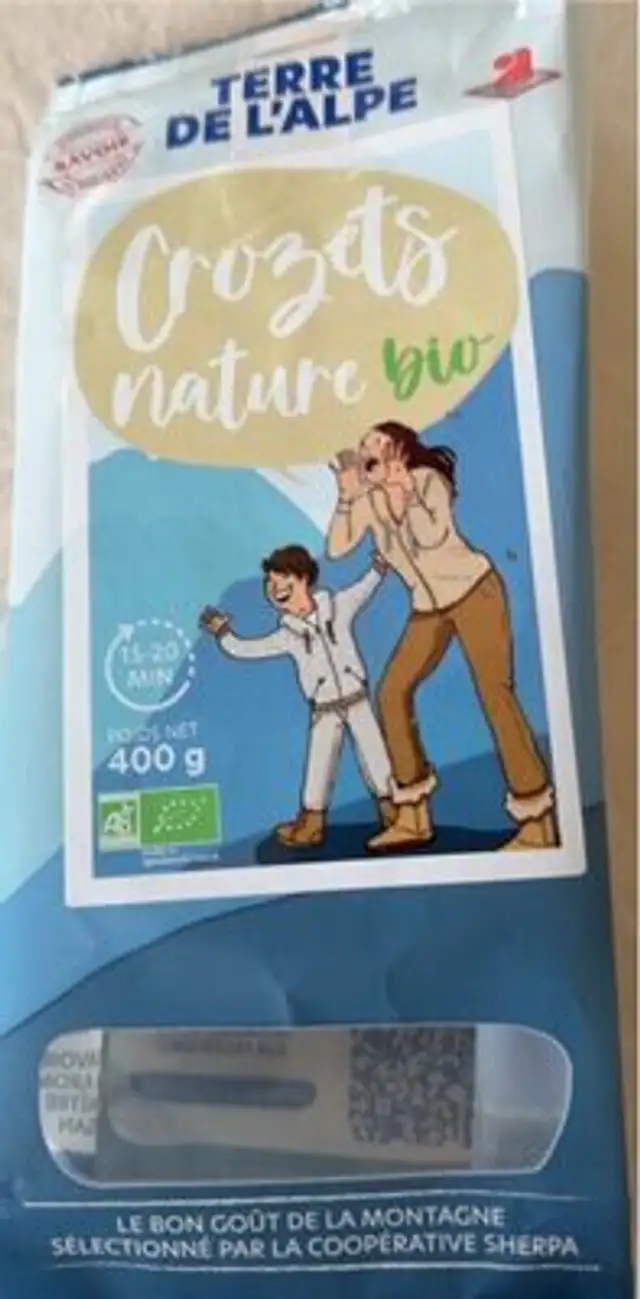 Crozets nature Bio front packaging