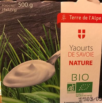 Yaourts de Savoie nature bio