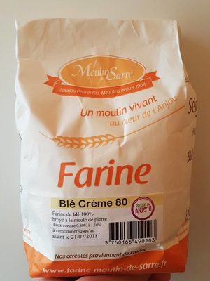 Farine de blé crème 80