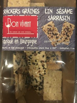 Crackers graines front packaging