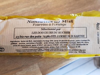 Nonnettes au Miel Fourrées à l'Orange