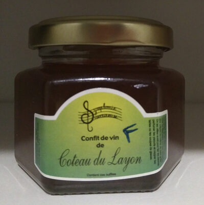 Confit de vin de Coteau du Layon front packaging