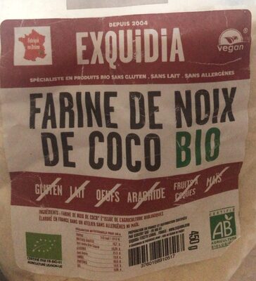 Farine de coco BIO front packaging