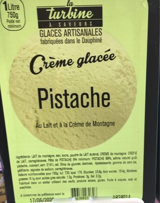 Creme glace pistache front packaging