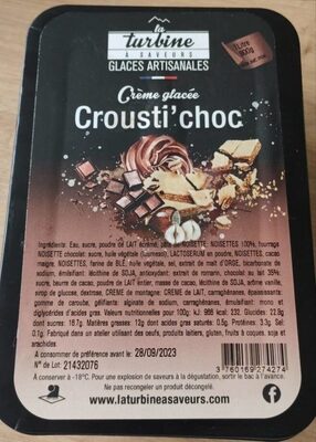 Crème glacée Crousti'choc front packaging