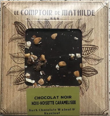 Chocolat noir noix-noisette caramelisee