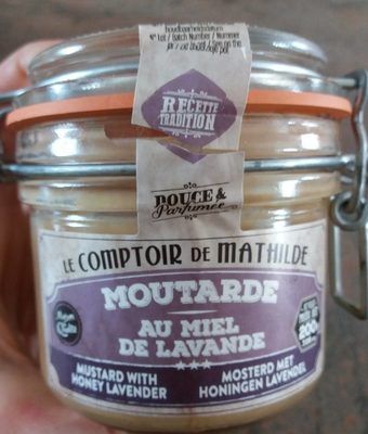 Moutarde au miel de lavande front packaging