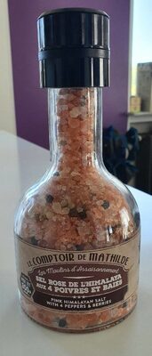 Moulin Sel Rose de l'Himalaya aux 4 Poivres et Baies