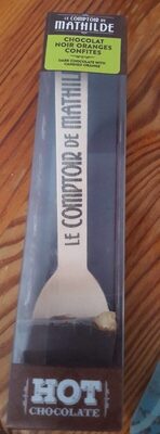 Hot chocolate noir oranges confites