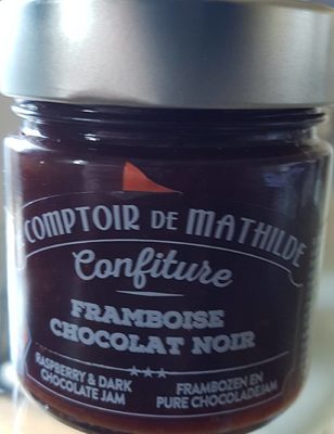 Confiture framboise chocolat noir
