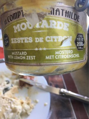 Moutarde au zeste de citron