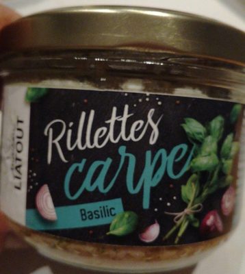 Rillettes Carpe basilic front packaging