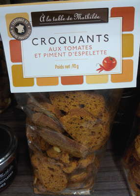 Croquants aux tomates et piment d'Espelette