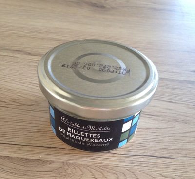 Rillette de maquereau front packaging