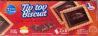 Tiv tov Biscuit with dark chocolate bar