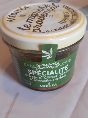 Spécialité à base d'olives vertes et tomates séchées