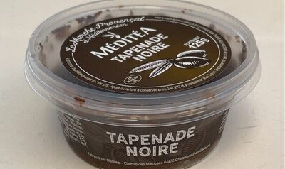 Méditéa Tapenade noire front packaging
