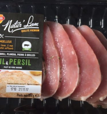 Filet de porc mariné