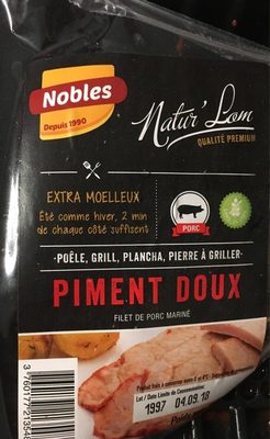 piment doux filets de porc mariné