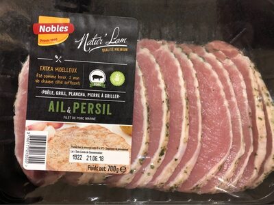 Filet de porc marine ail et persil