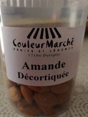 Amande décortiquée front packaging