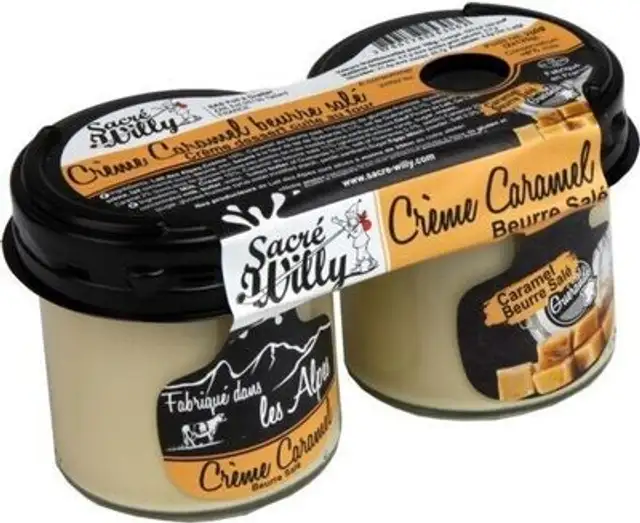 Crème caramel beurre salé front packaging