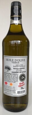 Huile d'olive vierge front packaging