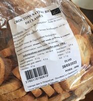 Croutons nature bio declasses