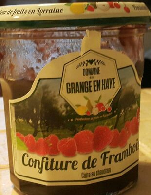 Confiture de franboises front packaging